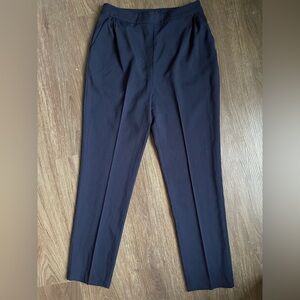 Lulus Navy Straight-Leg Trousers